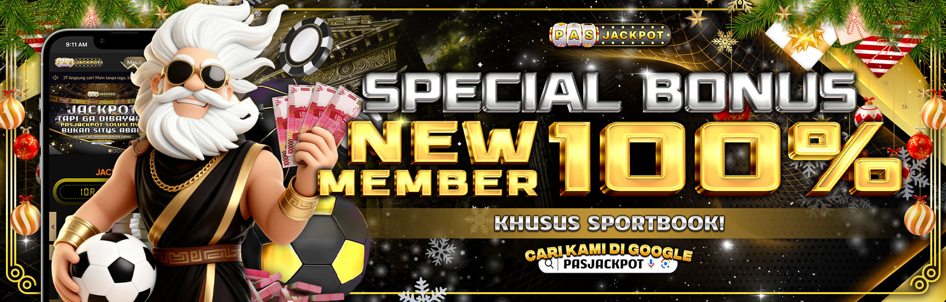 BONUS NEW MEMBER 100% SPORT