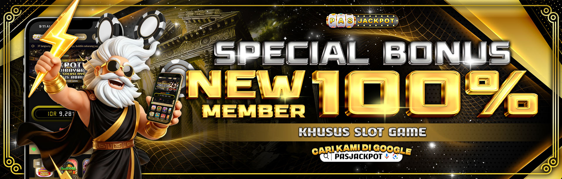 BONUS NEW MEMBER 100%