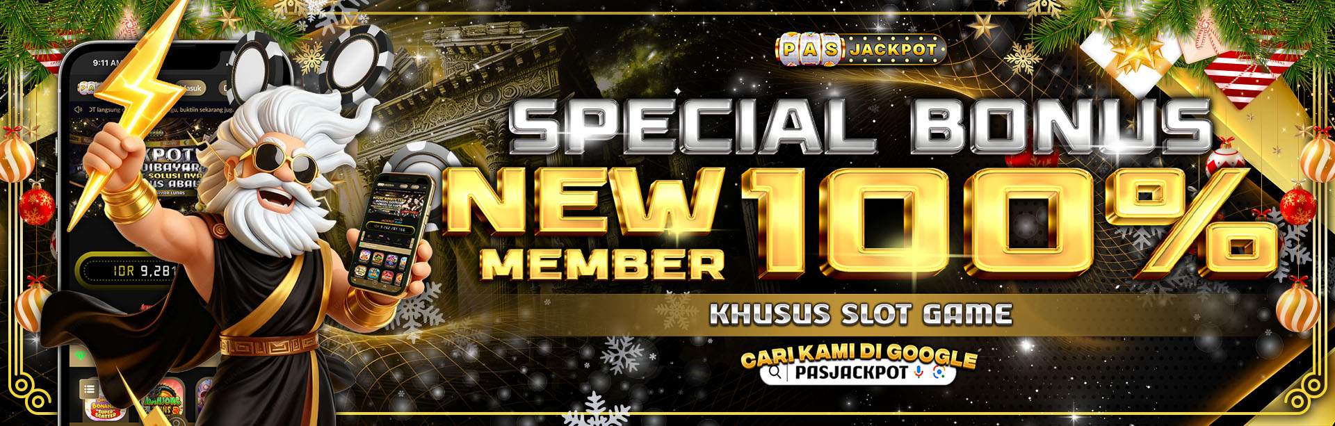 BONUS NEW MEMBER 100%