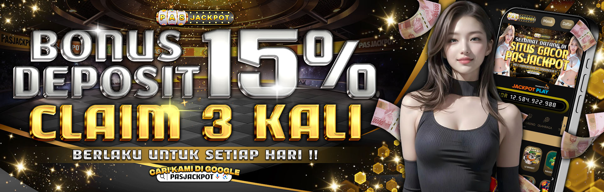 BONUS HARIAN 15%
