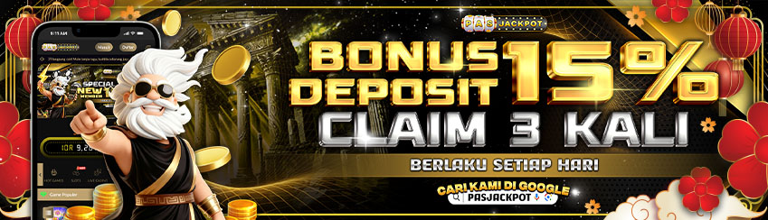 DEPOSIT + FREE SALDO 15% BISA DI AMBIL 3X SEHARI