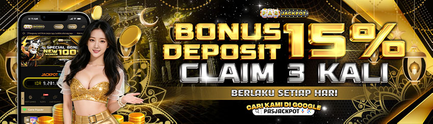 DEPOSIT + FREE SALDO 15% BISA DI AMBIL 3X SEHARI
