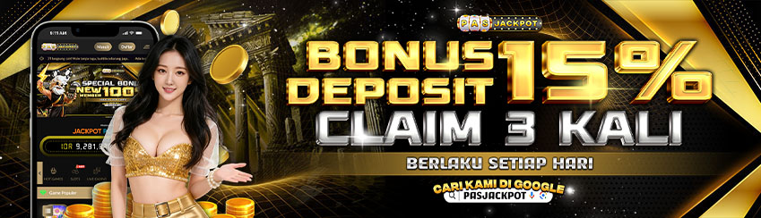 DEPOSIT + FREE SALDO 15% BISA DI AMBIL 3X SEHARI