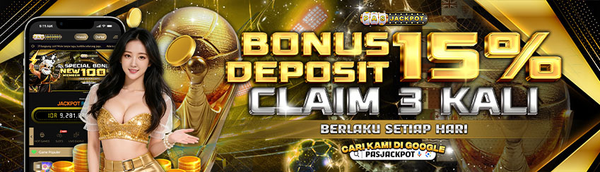 DEPOSIT + FREE SALDO 15% BISA DI AMBIL 3X SEHARI